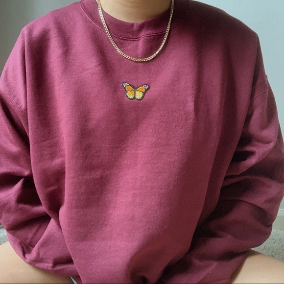 n e w | butterfly crewneck 🦋💙 - Picture 2 of 8